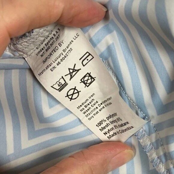 Retromarine‎ New York Boys Size Medium Geometric Blue Boys Swim Trunks with Mesh - Picture 12 of 14